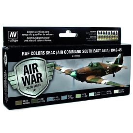   Vallejo RAF Colors SEAC Air Command South East Asia 1942-1945 Paint Set