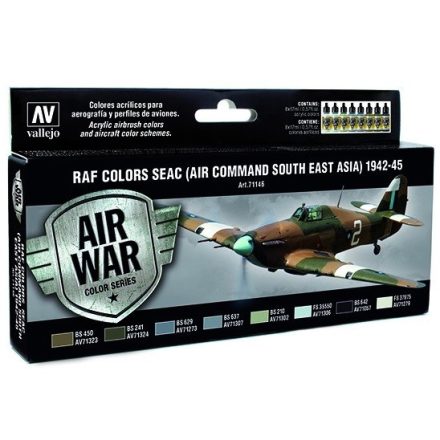 Vallejo RAF Colors SEAC Air Command South East Asia 1942-1945 Paint Set