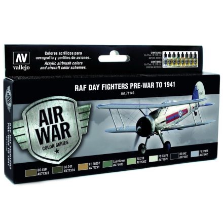 Vallejo RAF & FAA Day Fighters Pre-War to 1941 Paint Set