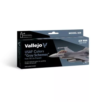   Vallejo - Model Air: USAF Colors Grey Schemes from 70's to present 18 ml festék