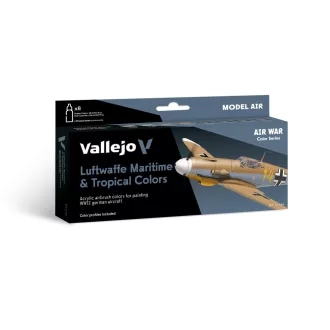   Vallejo - Model Air: Luftwaffe Maritime And Tropical Colors 1941 to EndWar 18 ml festék