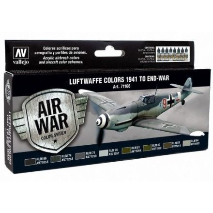 Vallejo Luftwaffe Colours 1941 to End-War Paint Set