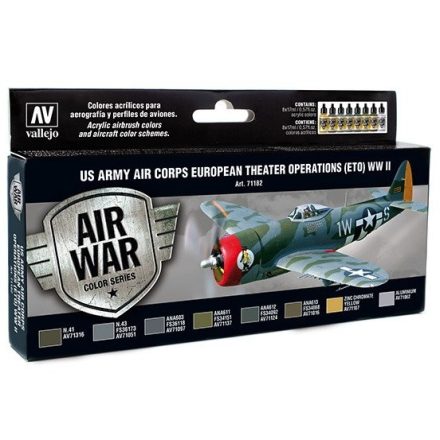 Vallejo US Army Air Corps Colors ETO WWII Paint Set