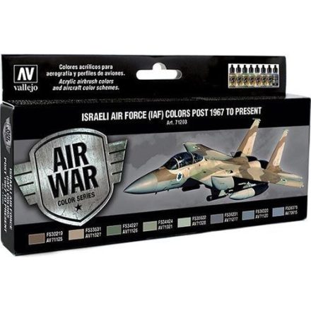 Vallejo Israeli Air Froce (IAF) Colors Post 1967 to Present Set