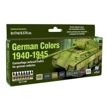 Vallejo German Vehicles Colors 1940-1945 Set
