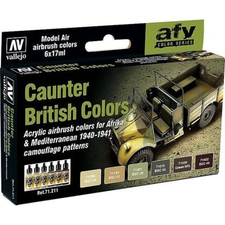 Vallejo British Caunter Colors Set