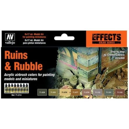 Vallejo Model Air Set Ruins & Rubble Set