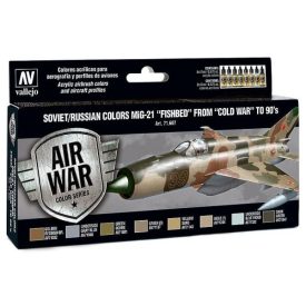   Vallejo Soviet/Russian Colors MiG-21 "Fishbed" from "Cold War" to 90's