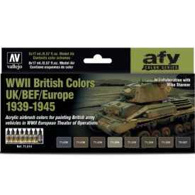   Vallejo Model Air WWII British Colors UK/BEF/Europe 1939-1945 Set