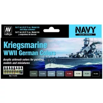 Vallejo Model Air Kriegsmarine WWII German Colors Set