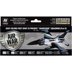   Vallejo Model Air USAF colors post WWII to present Aggressor Squadron Part II Set