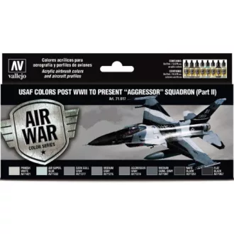   Vallejo Model Air USAF colors post WWII to present Aggressor Squadron Part II Set