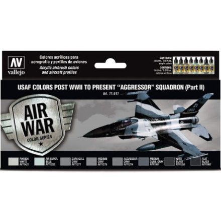 Vallejo Model Air USAF colors post WWII to present Aggressor Squadron Part II Set