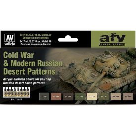   Vallejo Model Air Cold War & Modern Russian Desert Patterns Colors Set