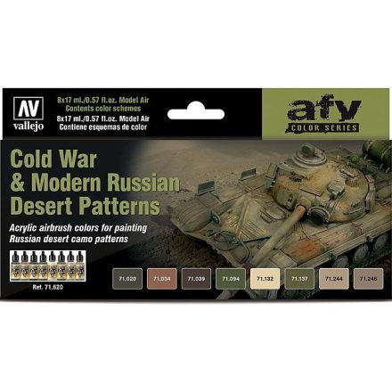 Vallejo Model Air Cold War & Modern Russian Desert Patterns Colors Set