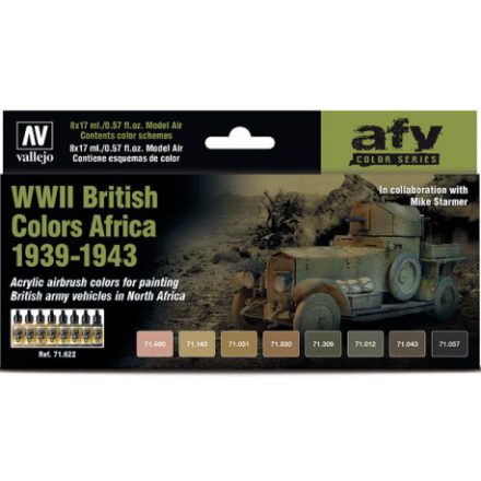 Vallejo Model Air WWII British Colors Africa 1939-1943 Set