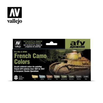 Vallejo Model Air French Camo Colors Pre-War & WWII Paint Set