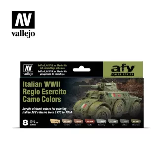   Vallejo Model Air Italian WWII Regio Esercito Camo Colors Paint Set