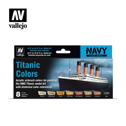 Vallejo Model Air Titanic Colors Paint Set