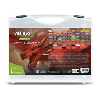   Vallejo - Game Air: Creative Full Collection. Includes 51 colors, 7 primers and 2 auxiliaries 18 ml szett