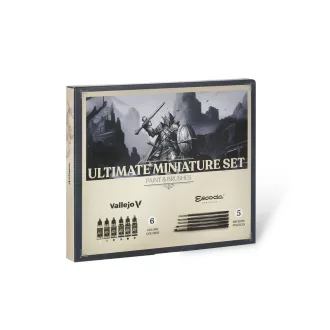   Vallejo - Game Color: Ultimate miniature set Paint & Brushes (5) 18 ml festékszett