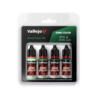 Vallejo - Game Color: Green Color Set 18 ml festékszett