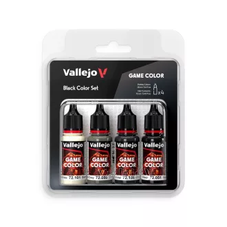 Vallejo - Game Color: Black Color Set 18 ml festékszett