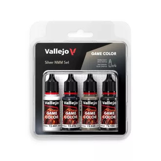 Vallejo - Game Color: Silver NMM Set 18 ml festékszett