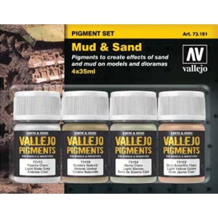 Vallejo Mud & Sand Pigment Set