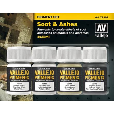 Vallejo Soot & Ashes Pigment Set