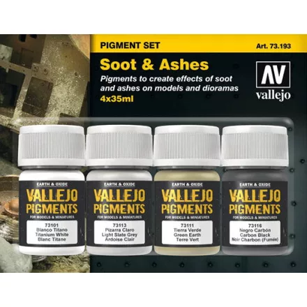 Vallejo Soot & Ashes Pigment Set