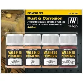 Vallejo Rust & Corrosion Pigment Set