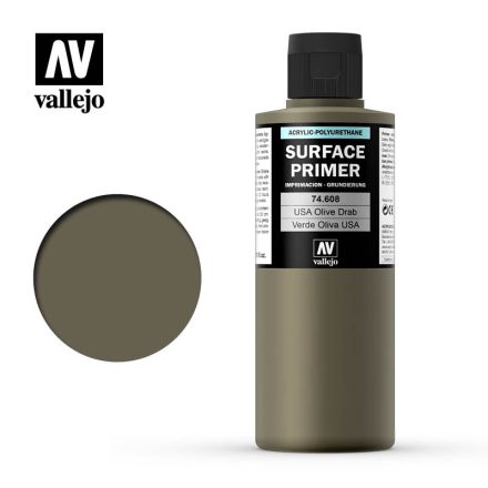Vallejo Surface Primer USA Olive Drab 200ml