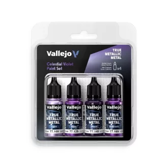   Vallejo - True Metallic Metal: Celestial Violet Paint Set (4) festékszett