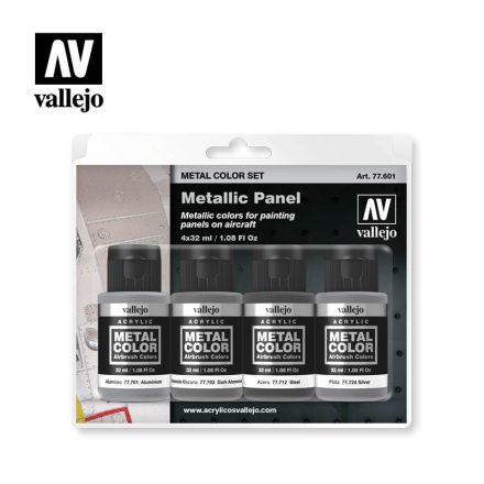 Vallejo Metallic Panel Paint Set