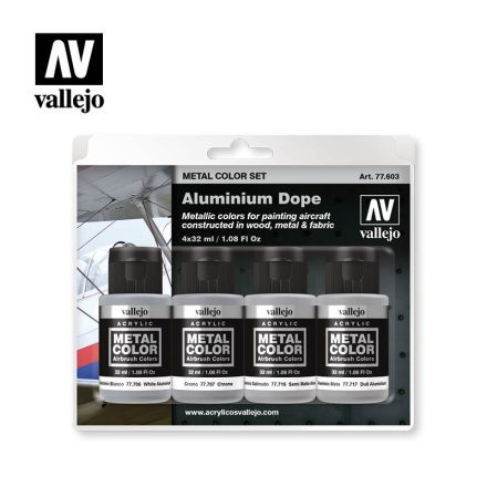 Vallejo Aluminium Dope Paint Set