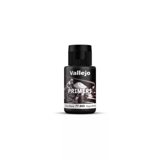 Vallejo - Primer: Gloss Black Primer 32 ml alapozó