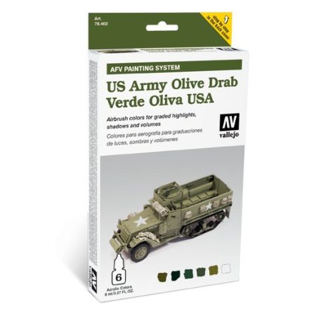 Vallejo AFV US Army Olive Drab Set