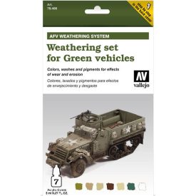 Vallejo Weathering Set for Green Vehicles