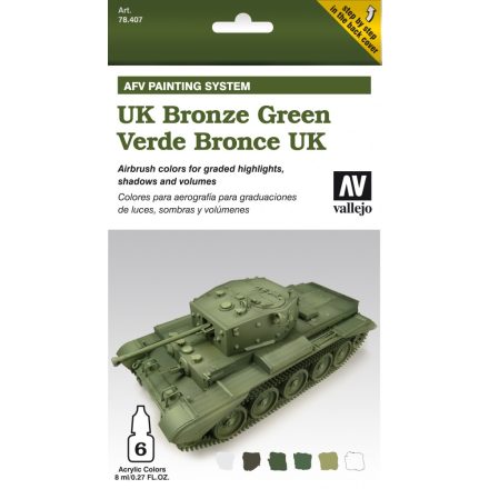 Vallejo AFV UK Bronze Green Set