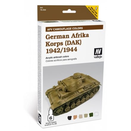 Vallejo AFV German AfriKA Korps 1942/44 (DAK) Set