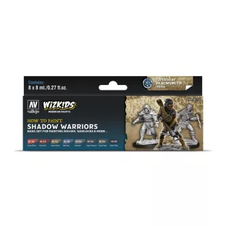 Vallejo - WizKids Shadow warriors 8 x 8 ml festékszett