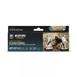 Vallejo - WizKids Fleshtones 8 x 8 ml festékszett