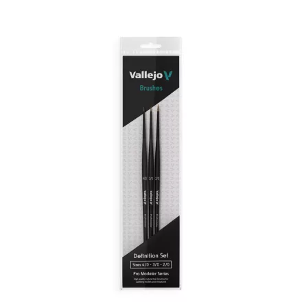 Vallejo Definition Set - Natural Hair (Sizes 4/0, 3/0 & 2/0) ecset szett