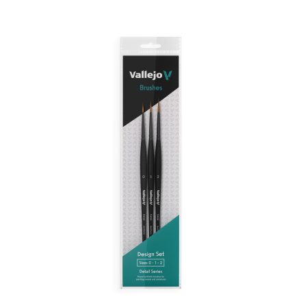 Vallejo Design Set - Synthetic fibers (Sizes 0, 1 & 2) szett