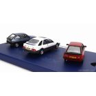 VANGUARDS - FORD ENGLAND - XR COLLECTION SET 3X ESCORT MKIII XR3i - FIESTA MKI XR2 - SIERRA XR4i