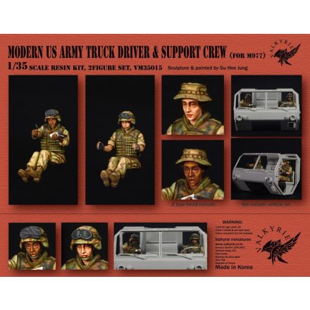 Valkyrie Miniatures Modern US Army Truck Driver and Support Crew for M977