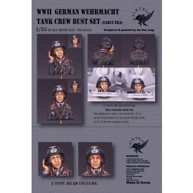   Valkyrie Miniatures WWII German Wehmacht Tank Crew Bust Set (Early Era)