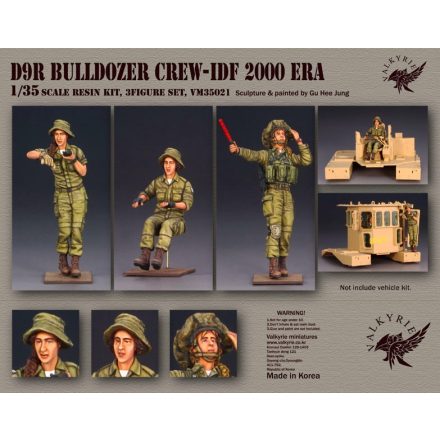 Valkyrie Miniatures D9R Bulldozer Crew - IDF 2000 Era