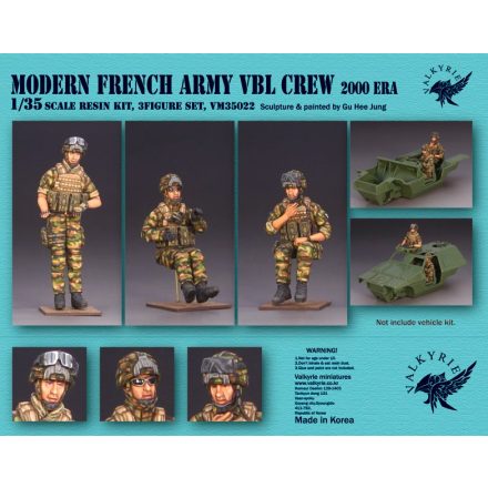 Valkyrie Miniatures Modern French Army VBL Crew - 2000 Era